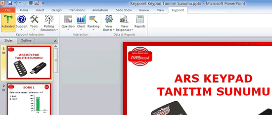 Keypad keypoint
